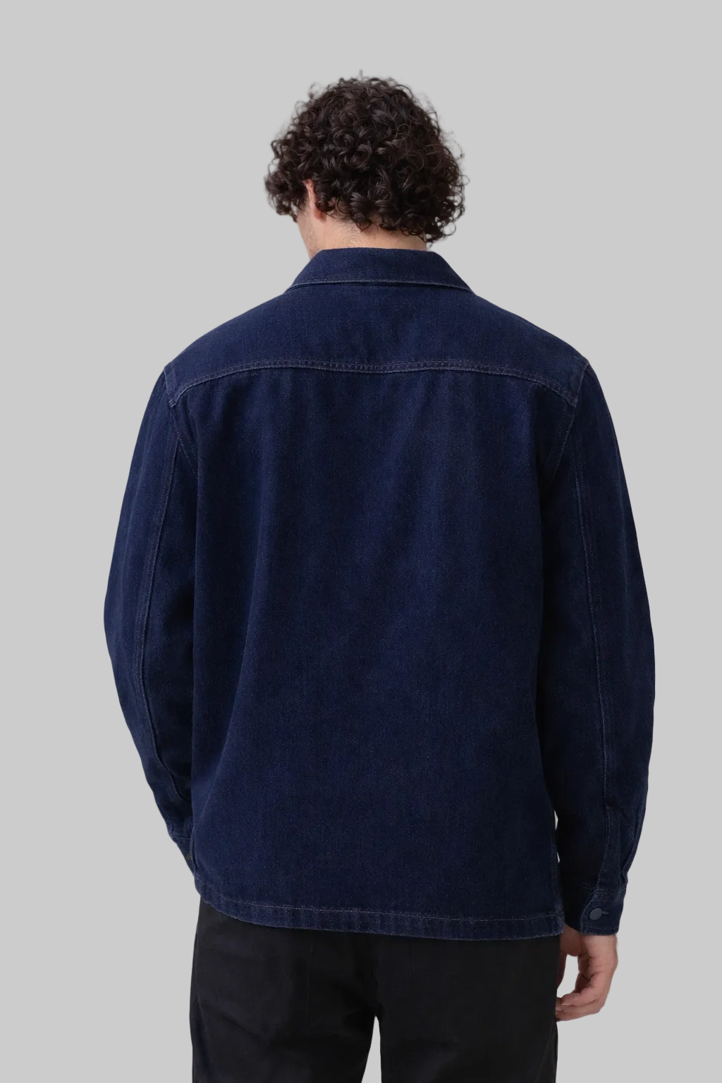 AWANI, YEREVAN MIDNIGHT BLUE JEANS OVERSHIRT