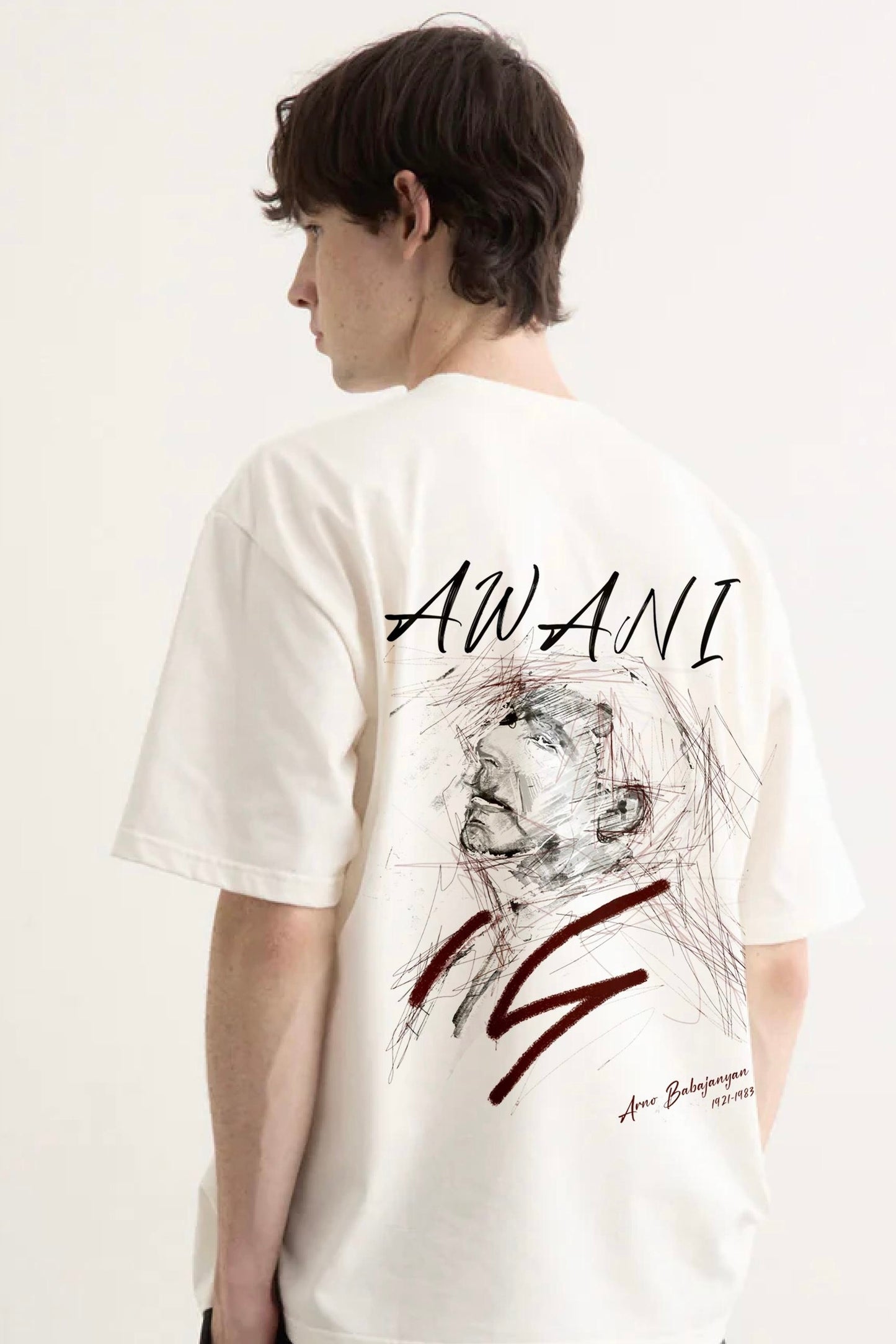 ARNO BABAJANYAN DAWN WHITE LOUNGE T-SHIRT