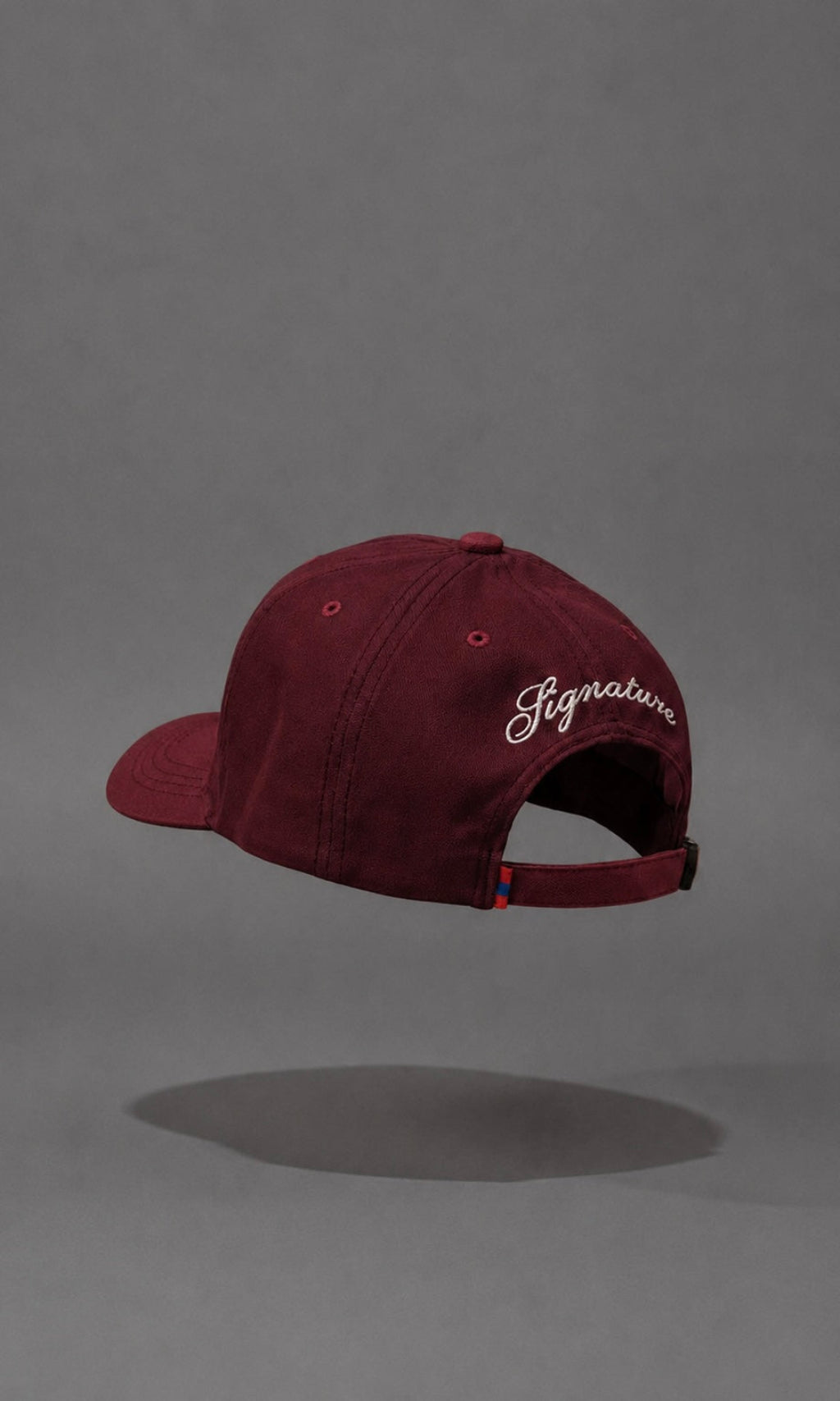 AWANI, SIGNATURE BURGUNDY LOW CROWN CAP