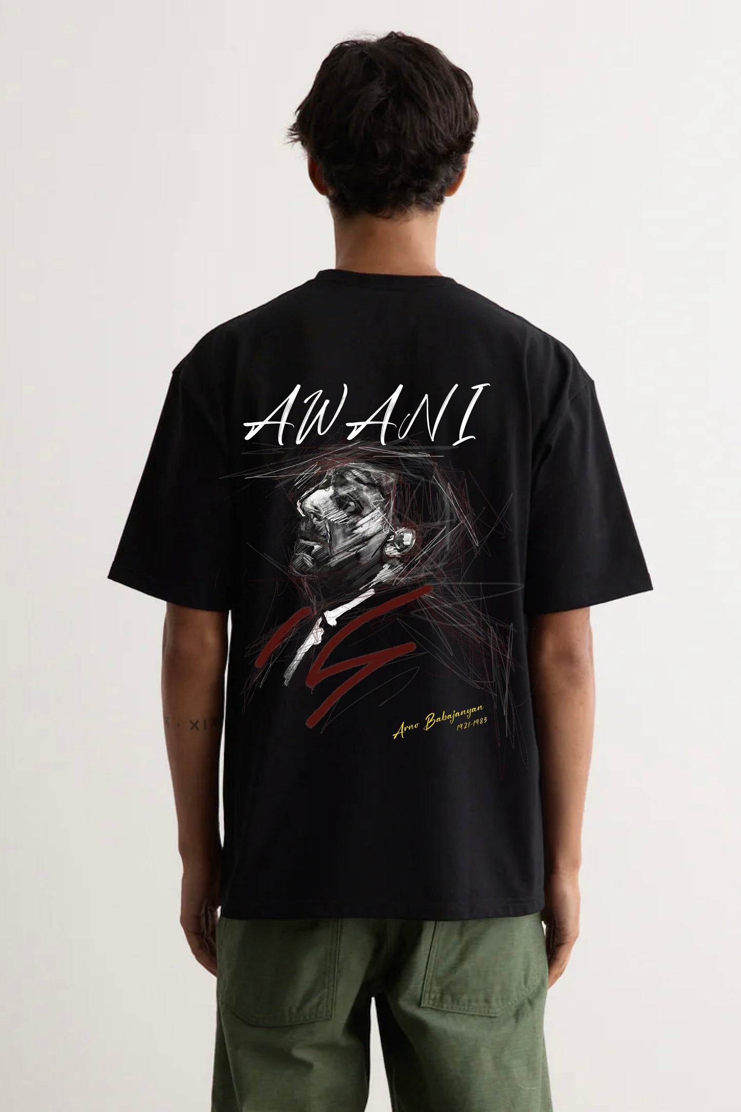 ARNO BABAJANYAN MIDNIGHT BLACK LOUNGE T-SHIRT