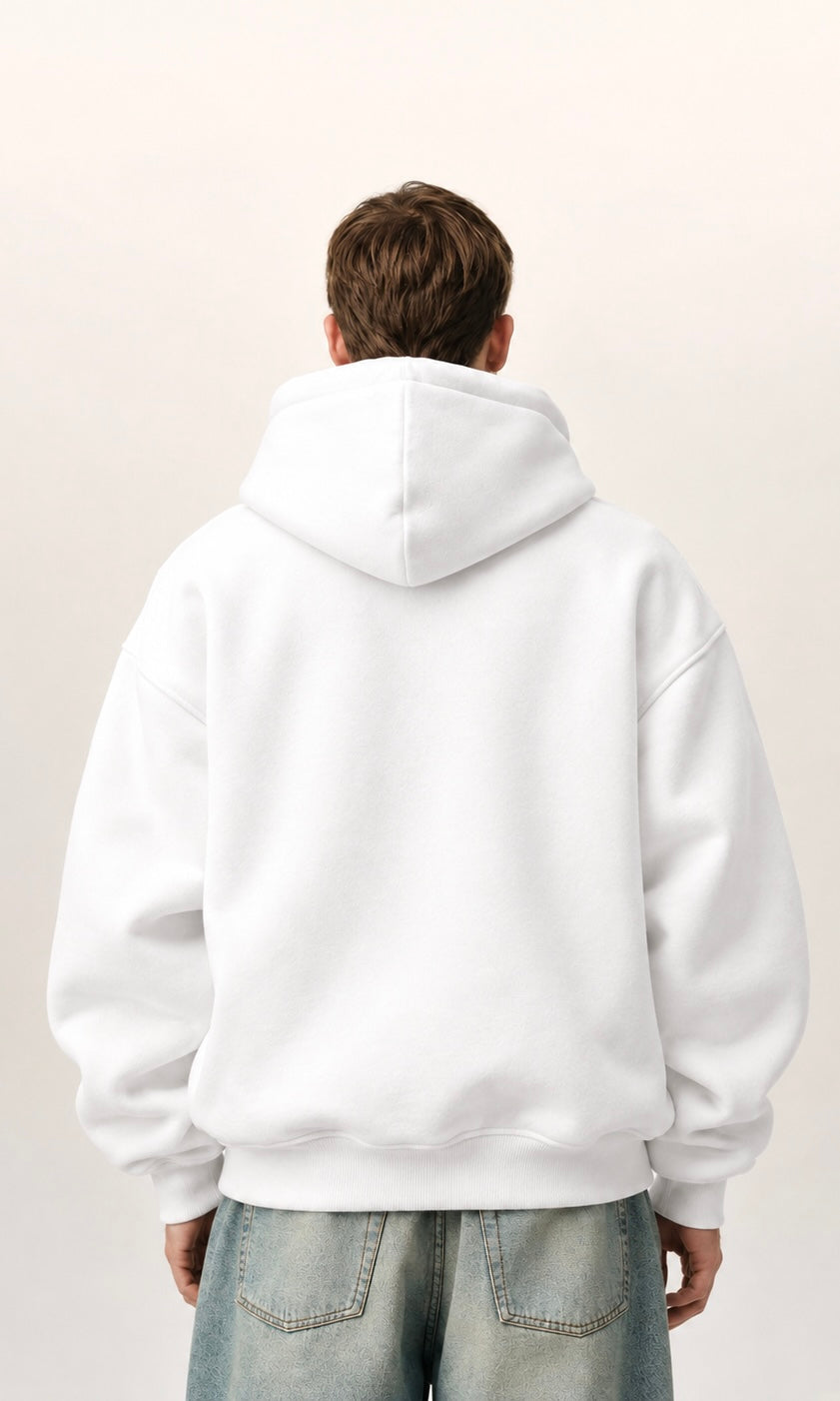 DÉPT. de la VILLE Snowy White Oversized Hoodie