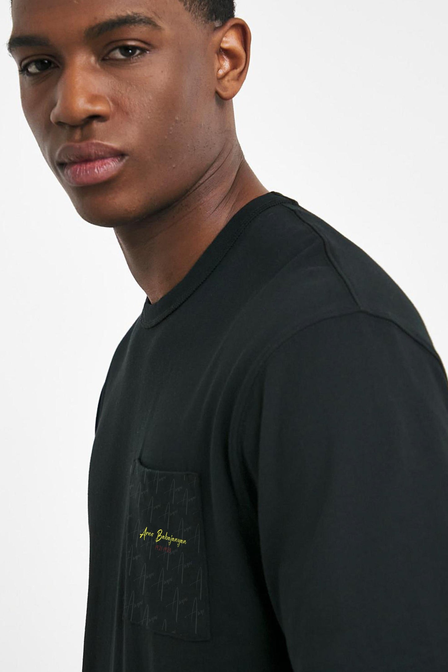 ARNO BABAJANYAN MIDNIGHT BLACK LOUNGE T-SHIRT