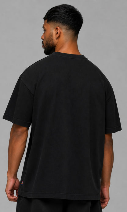 AWANI CLASSICS - BLACK OVERSIZED T-SHIRT