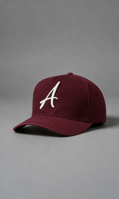 AWANI, SIGNATURE BURGUNDY LOW CROWN CAP