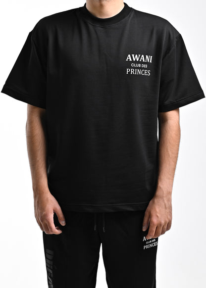 AWANI Club Des Princes Black Oversized T-Shirt