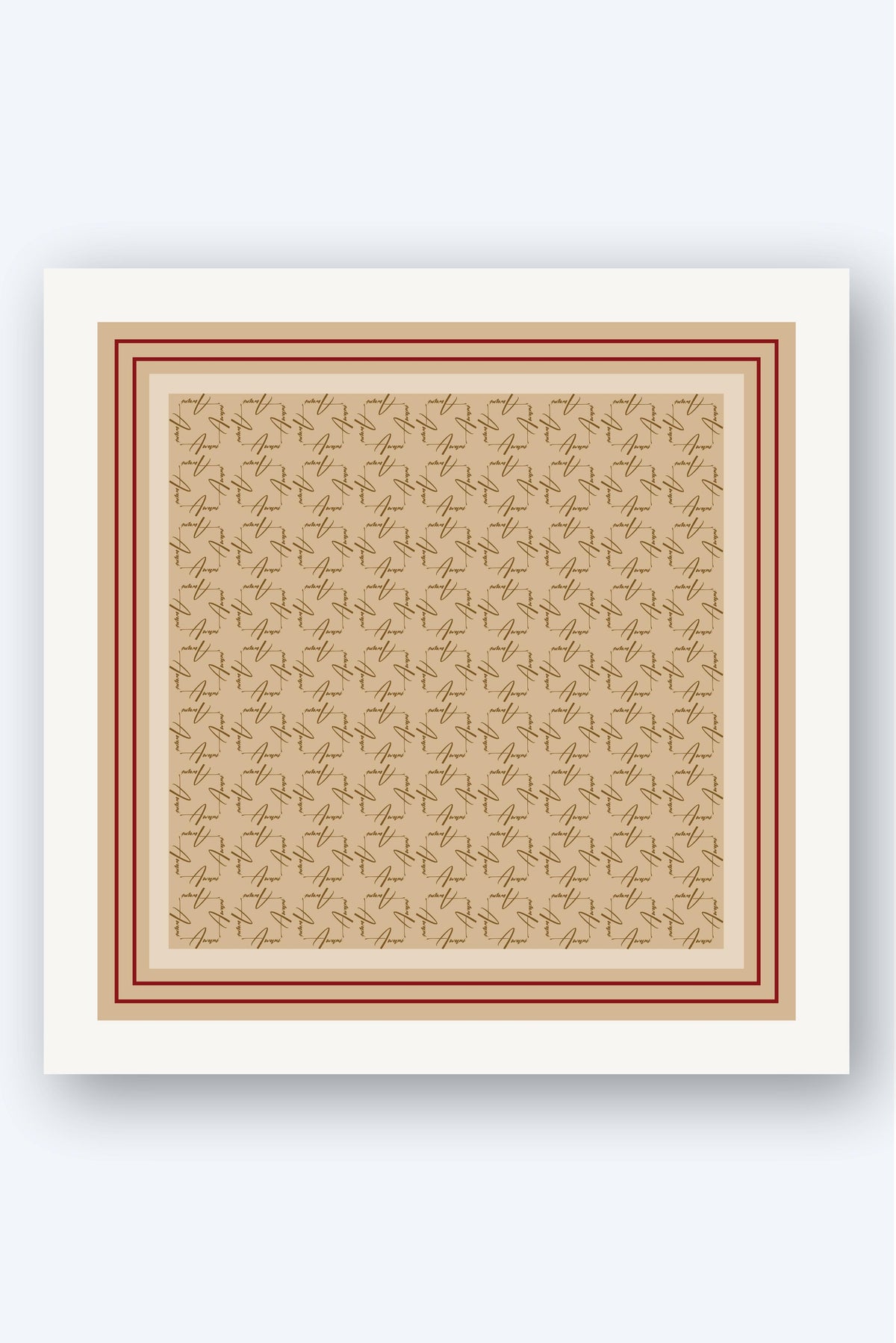 AWANI SIGNATURE SILK SQUARE - DESERT