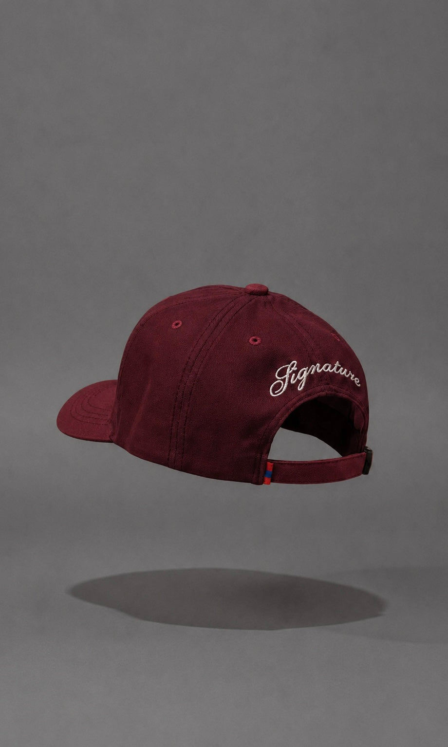 AWANI, SIGNATURE BURGUNDY LOW CROWN CAP