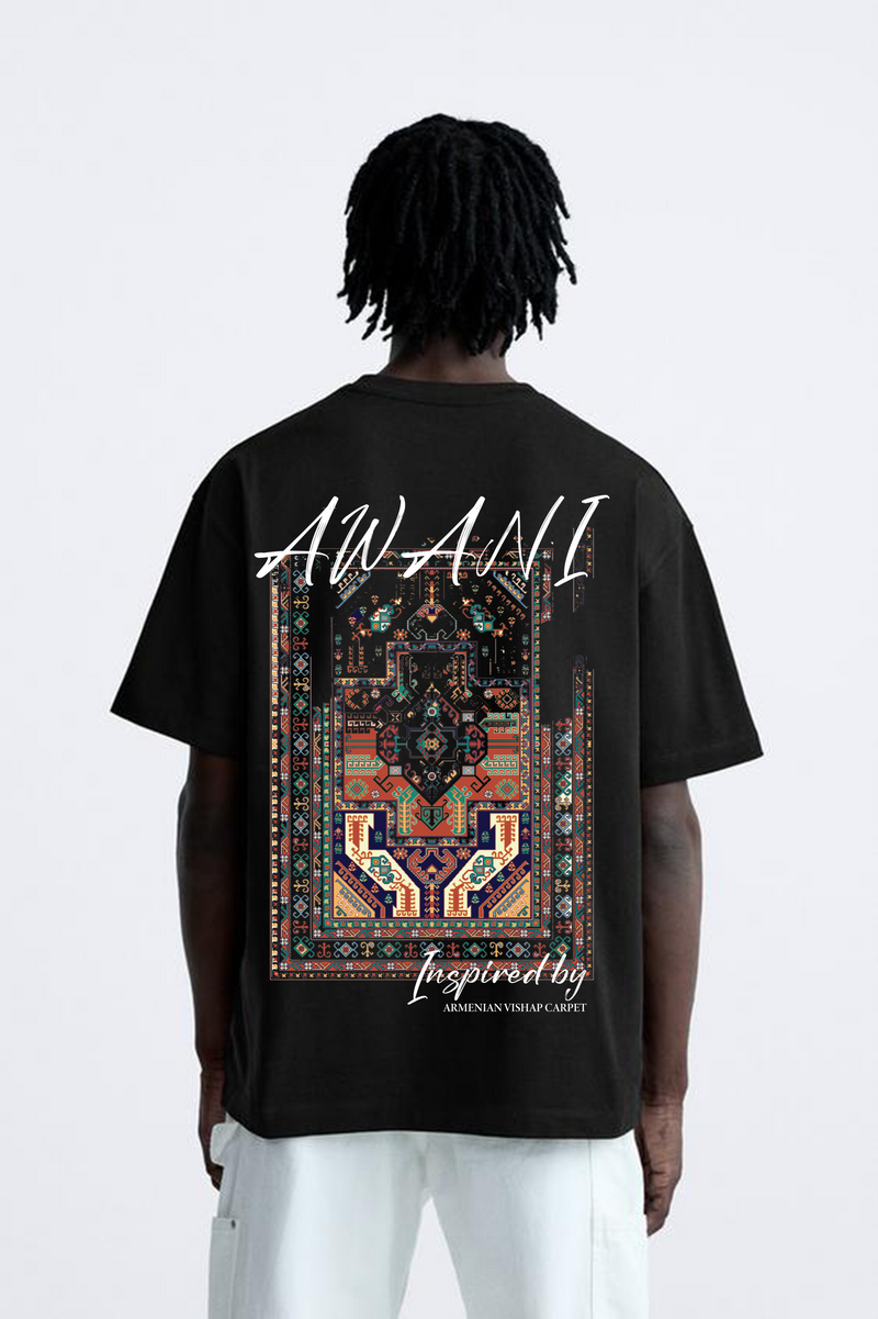 ЧЕРНАЯ ФУТБОЛКА VISHAP CARPET OVERSIZE