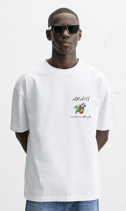 RESORT DE SEVAN MILKY WHITE OVERSIZED T-SHIRT
