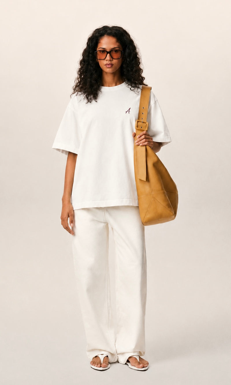 AWANI CLASSICS - MILKY WHITE OVERSIZED T-SHIRT