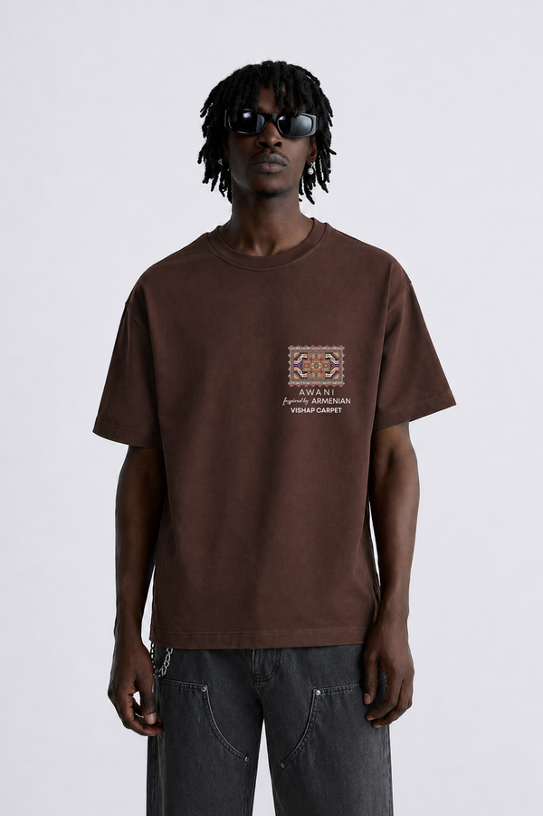 CHOCOLATE VISHAP CARPET OVERSIZED T-SHIRT